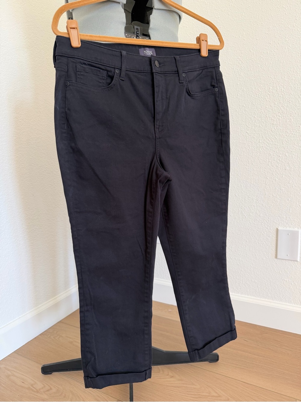 NYDJ Black Cropped Size 12 Jeans